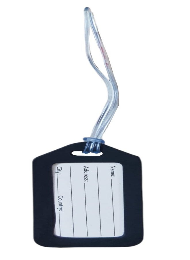 Kidultz (Pack of 12) Luggage Tags, Smart Tags for Travel suitcases, School Bags, etc..for Easily Identification of Bags Available with Silicon Band(Black) - Image 3